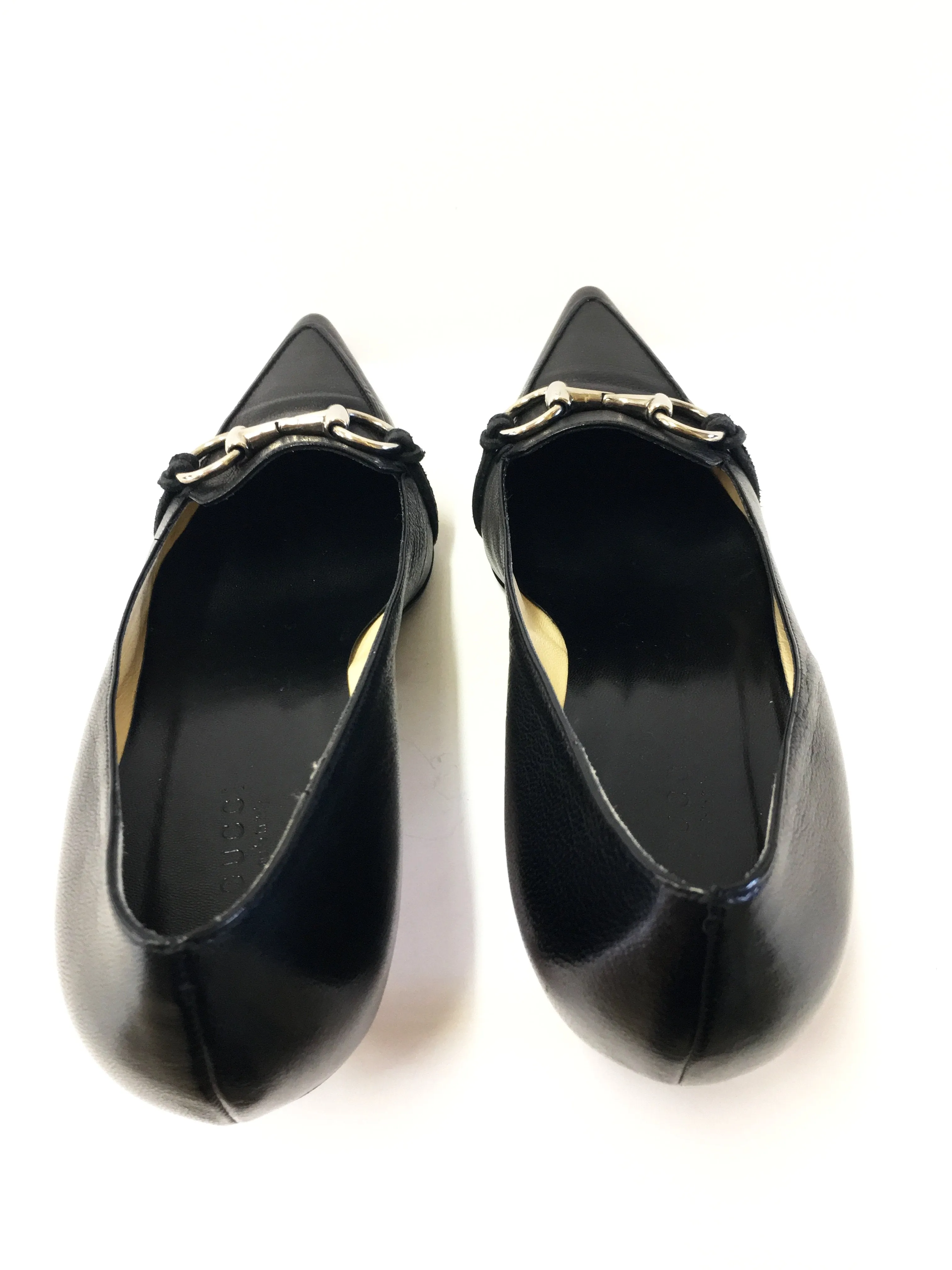 GUCCI HORSEBIT PUMPS KITTEN HEELS SIZE 38C