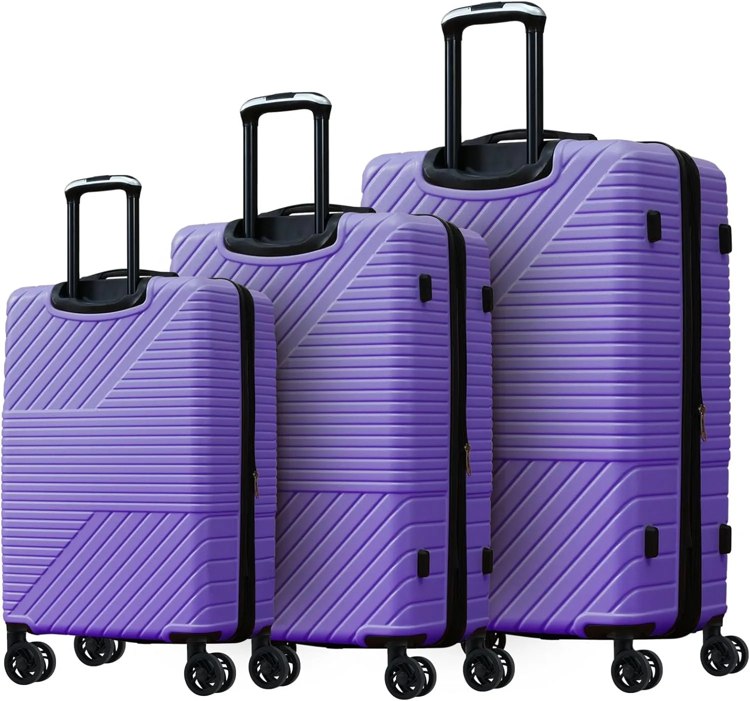 Hardshell Luggage Sets 3 Piece double spinner 8 wheels Suitcase with TSA Lock Lightweight 20''24''28''