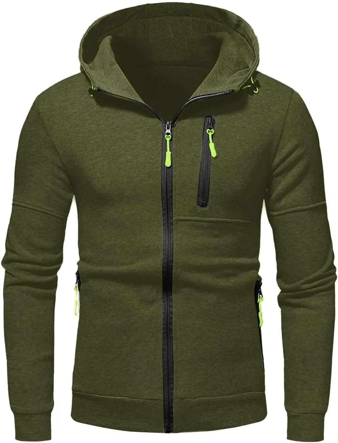 Hoodies Mens' Autumn Winter Long Sleeve Zipper Hooded Sweatshirt Cardigan Long Sleeve Sweatshirt Sports Hooded Jacket