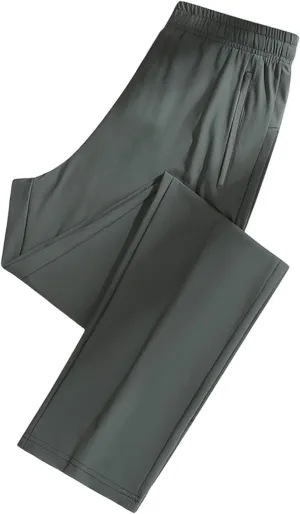 Iced Active Pants for Women Stretch Straight Leg Quick Dry Beeswan Pants High Waisted Elastic Loose Athletic Trousers