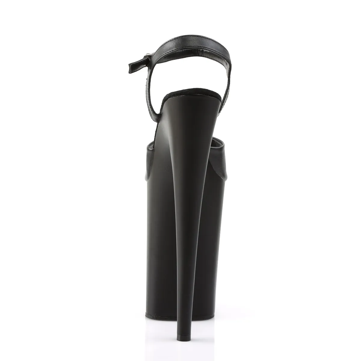 INFINITY-909 Pleaser Black Faux Leather Sexy Platform Shoes (Pole Dancing Heels)