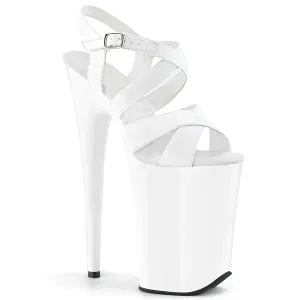INFINITY-997 Pleaser White Patent Sexy Platform Shoes (Pole Dancing Heels)