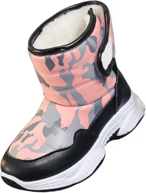 Kids Chunky Warm Snow Boots Boys Girls Winter Water??roof Outdoor Slip ??esistant Cold Weather Comfy Soft Shoes