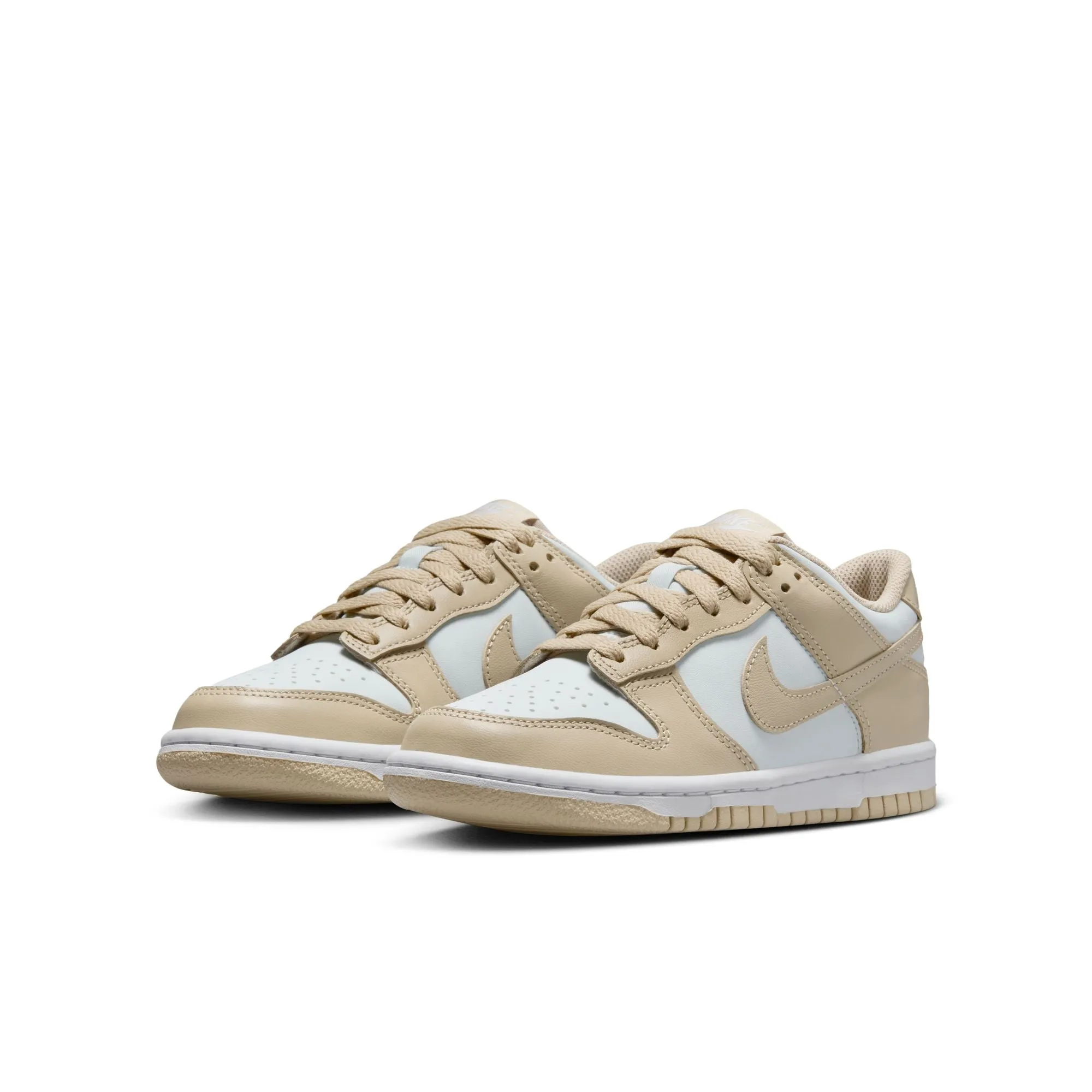 KIDS NIKE DUNK LOW GS (DESERT KHAKI/PURE PLATINUM)