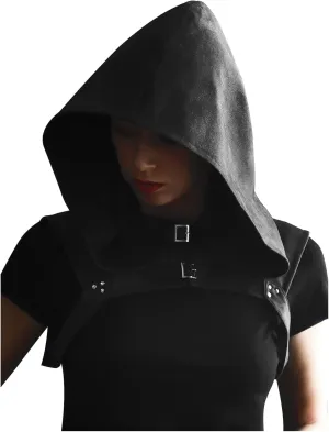 KUOIN Steampunk Cowl Hood Medieval Gothic Cape Cosplay Men Women