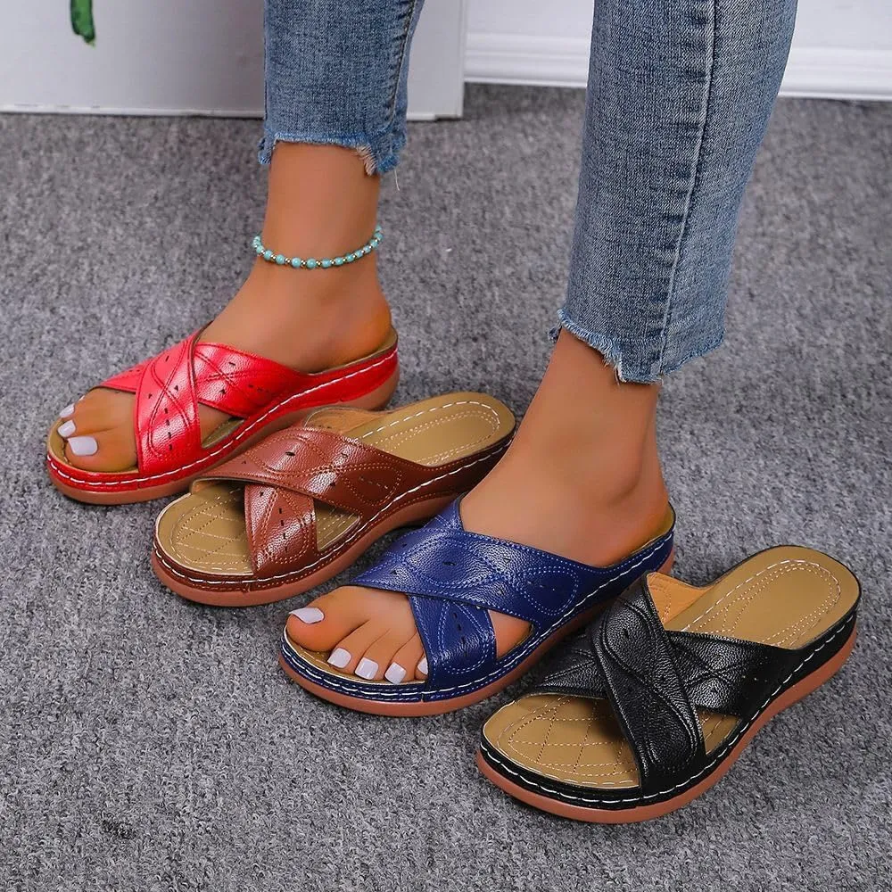 Ladmiple Sandals Women Beach Cute Comfortable Orthopedic Slides Dressy Casual Summer Walking Slip On Orthotic Flip Flops