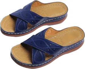 Ladmiple Sandals Women Beach Cute Comfortable Orthopedic Slides Dressy Casual Summer Walking Slip On Orthotic Flip Flops