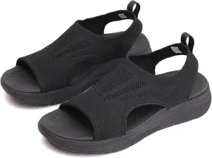 Ladmiple Sandals Women Comfortable Walking Orthotic Sandals Open Toe Arch Support Slides Dressy Summer Orthopedic Flip Flops