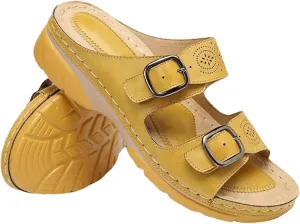 Ladmiple Womens Sandals Comfortable Walking Orthopedic Arch Support Slides Slippers Dressy Summer Casual Orthotic Flip Flops