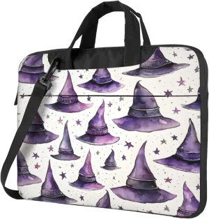 Laptop Bag Case Halloween Witch Hat Computer Messenger Shoulder Bag Laptop Sleeve Briefcase