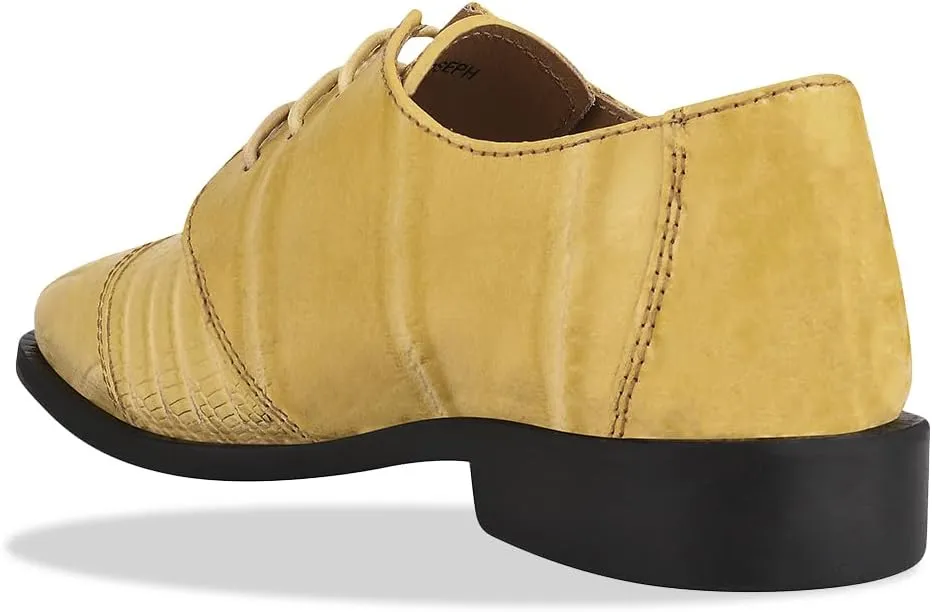 LIBERTYZENO Boys Animal Print Genuine Leather Kids Lace Up Oxford Dress Shoes for Prom Graduation