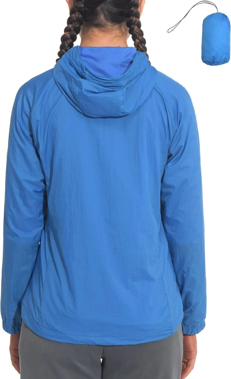 Little Donkey Andy Women's Packable Lightweight Hooded Jacket Windproof Windbreaker with Recycled Insulation