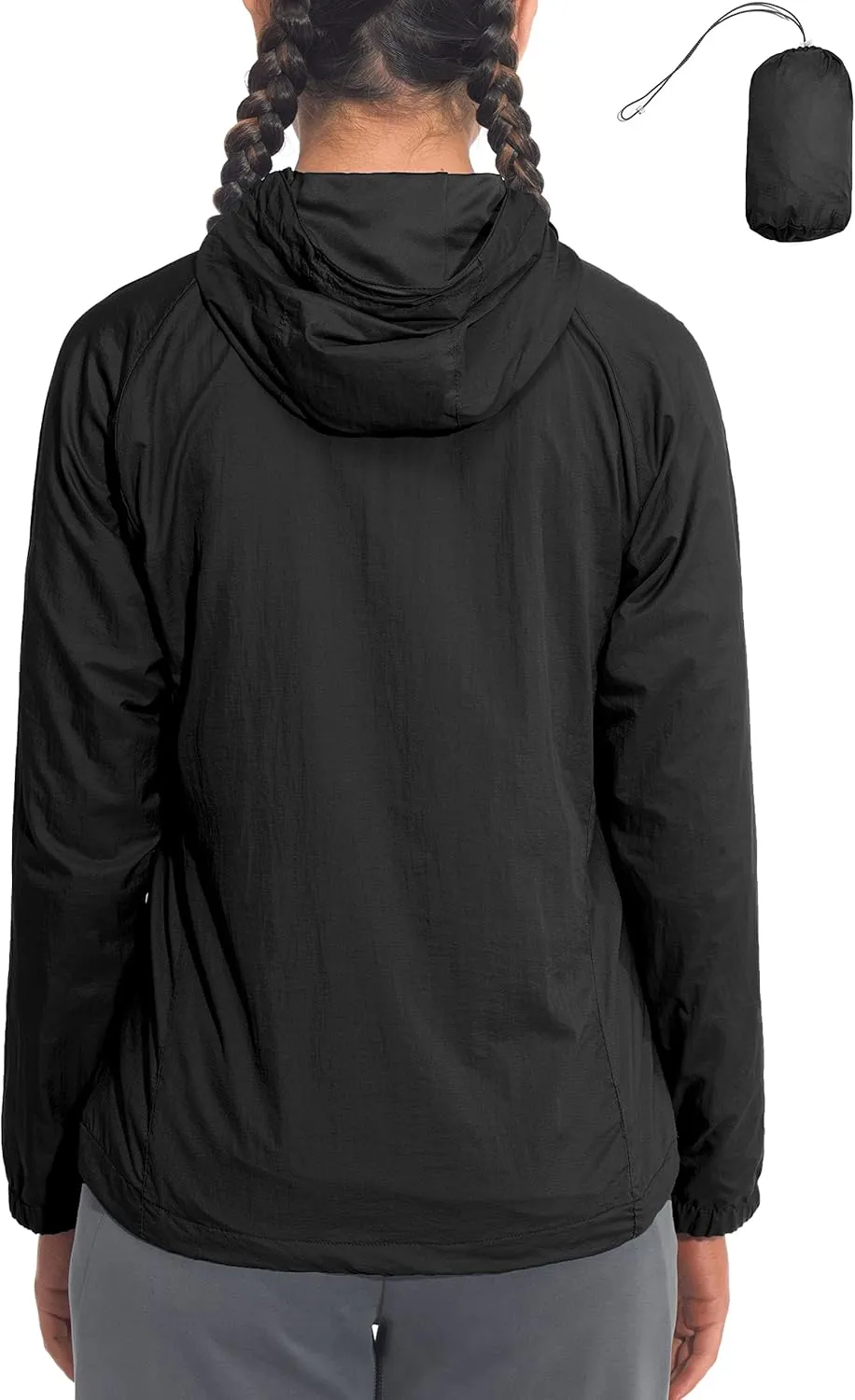 Little Donkey Andy Women's Packable Lightweight Hooded Jacket Windproof Windbreaker with Recycled Insulation