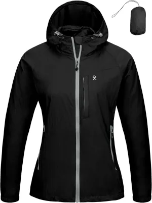 Little Donkey Andy Women's Packable Lightweight Hooded Jacket Windproof Windbreaker with Recycled Insulation