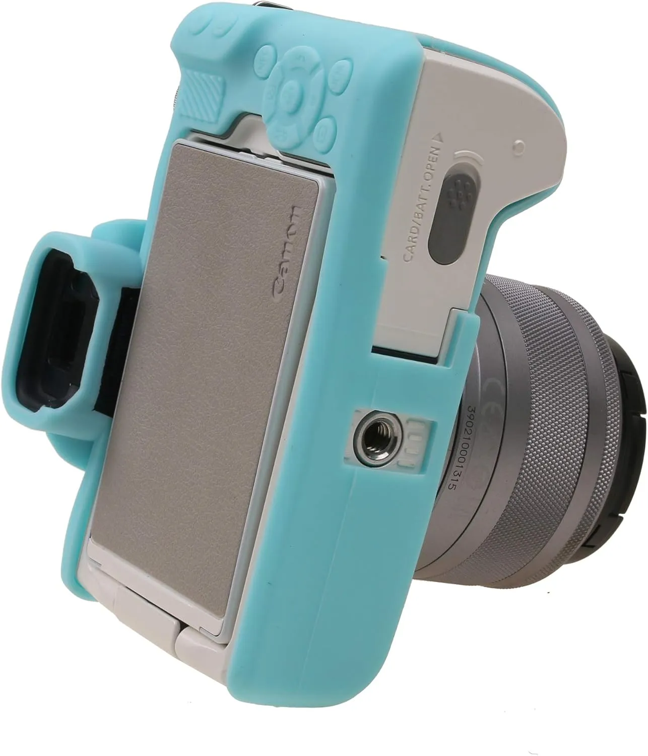 M50 Silicone Cover, TUYUNG Rubber Silicone Camera Case Cover Skin for Canon EOS M50 Digital Camera, Blue
