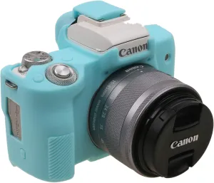 M50 Silicone Cover, TUYUNG Rubber Silicone Camera Case Cover Skin for Canon EOS M50 Digital Camera, Blue