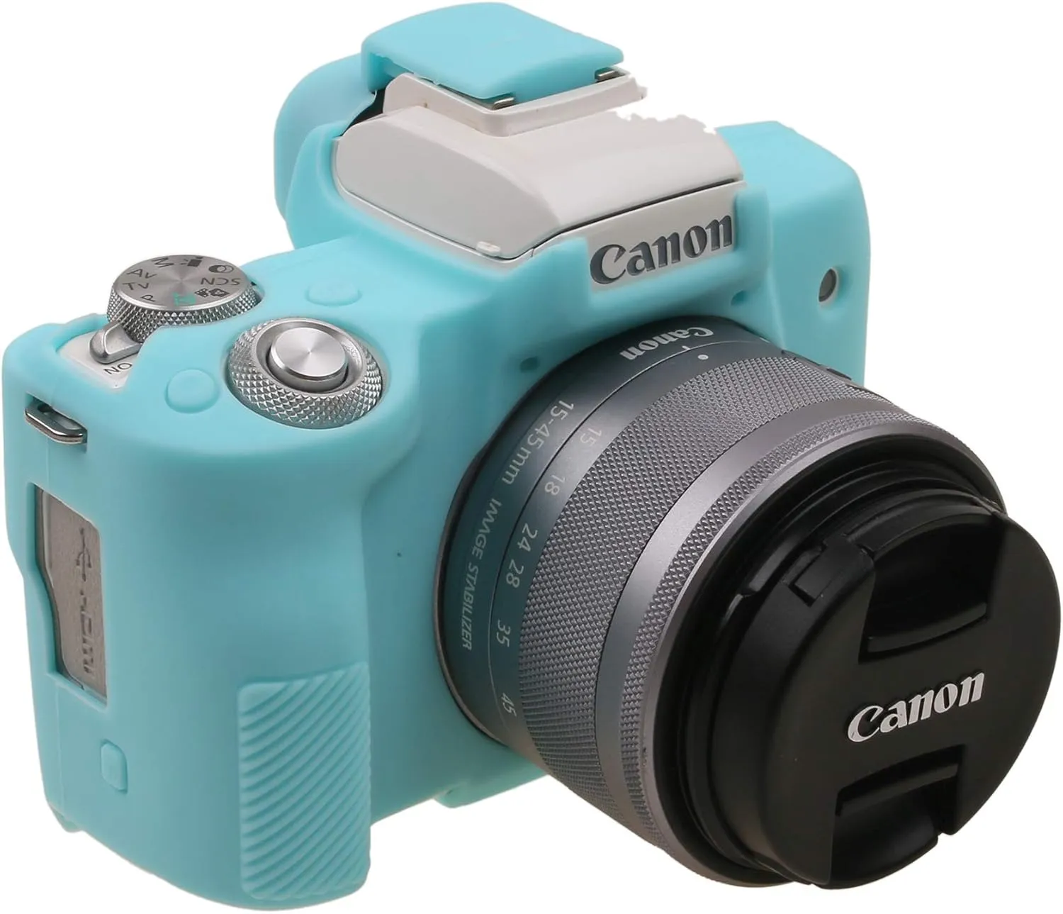 M50 Silicone Cover, TUYUNG Rubber Silicone Camera Case Cover Skin for Canon EOS M50 Digital Camera, Blue