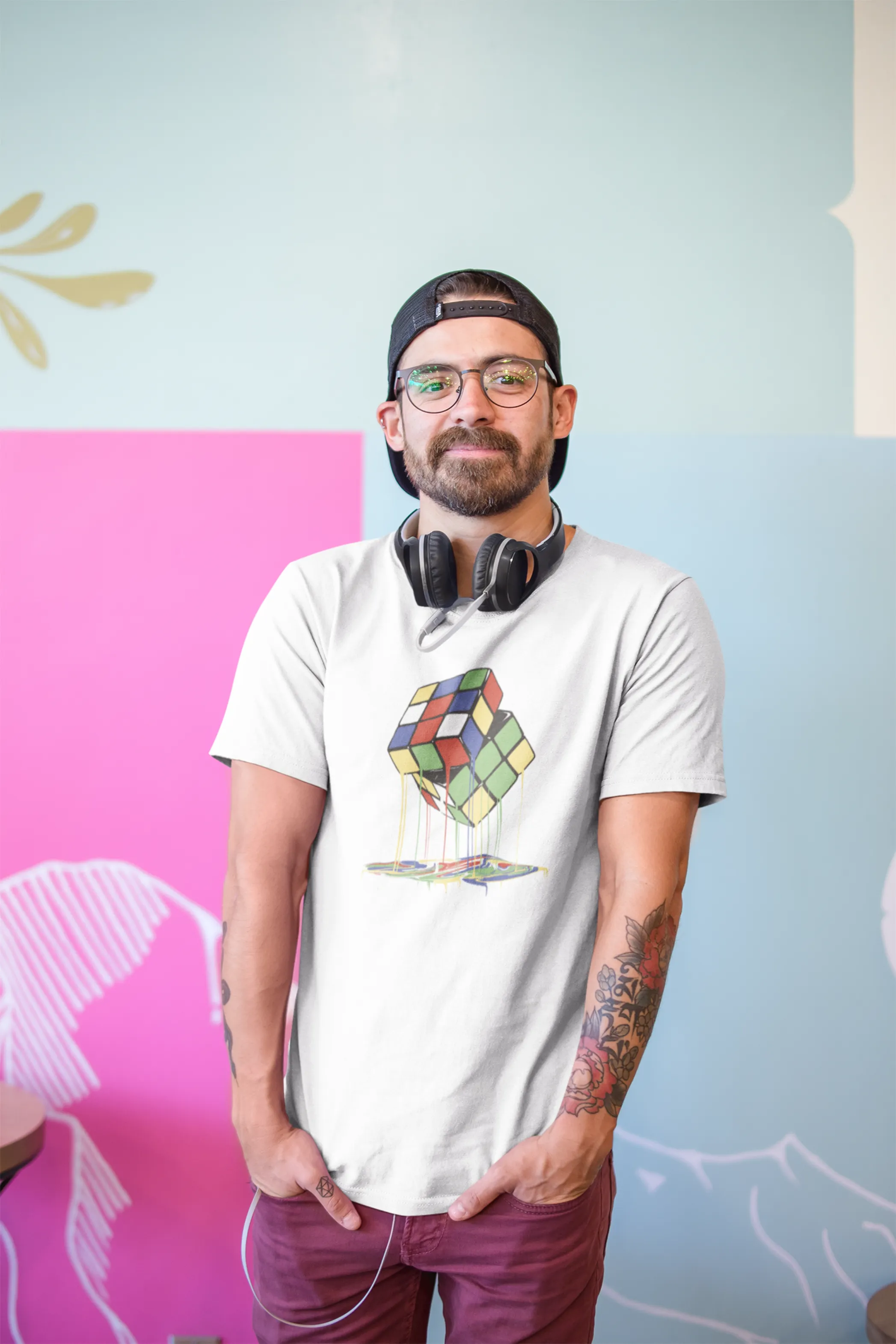 Magic Melts Cube Printed T-shirt for men