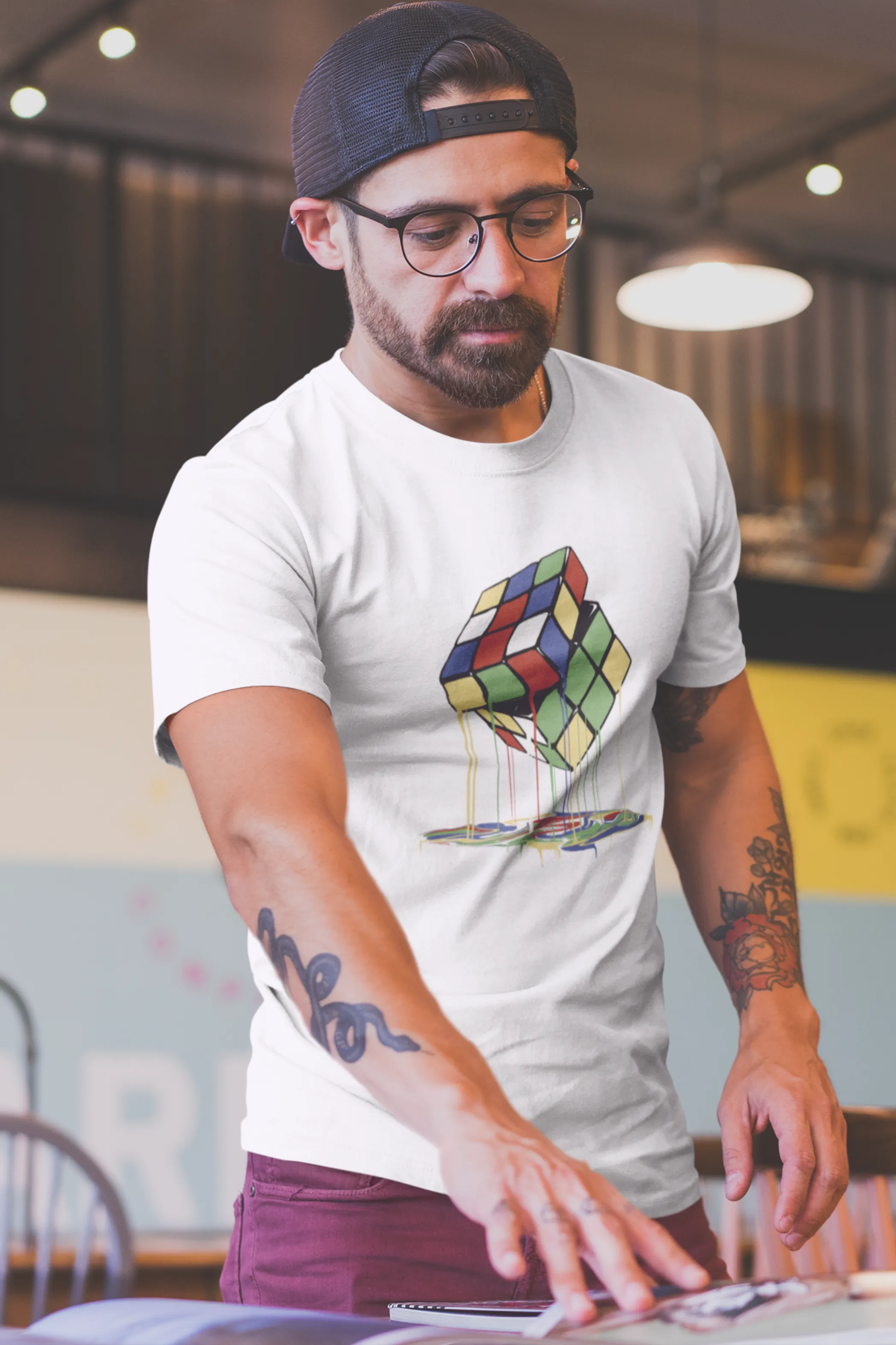 Magic Melts Cube Printed T-shirt for men