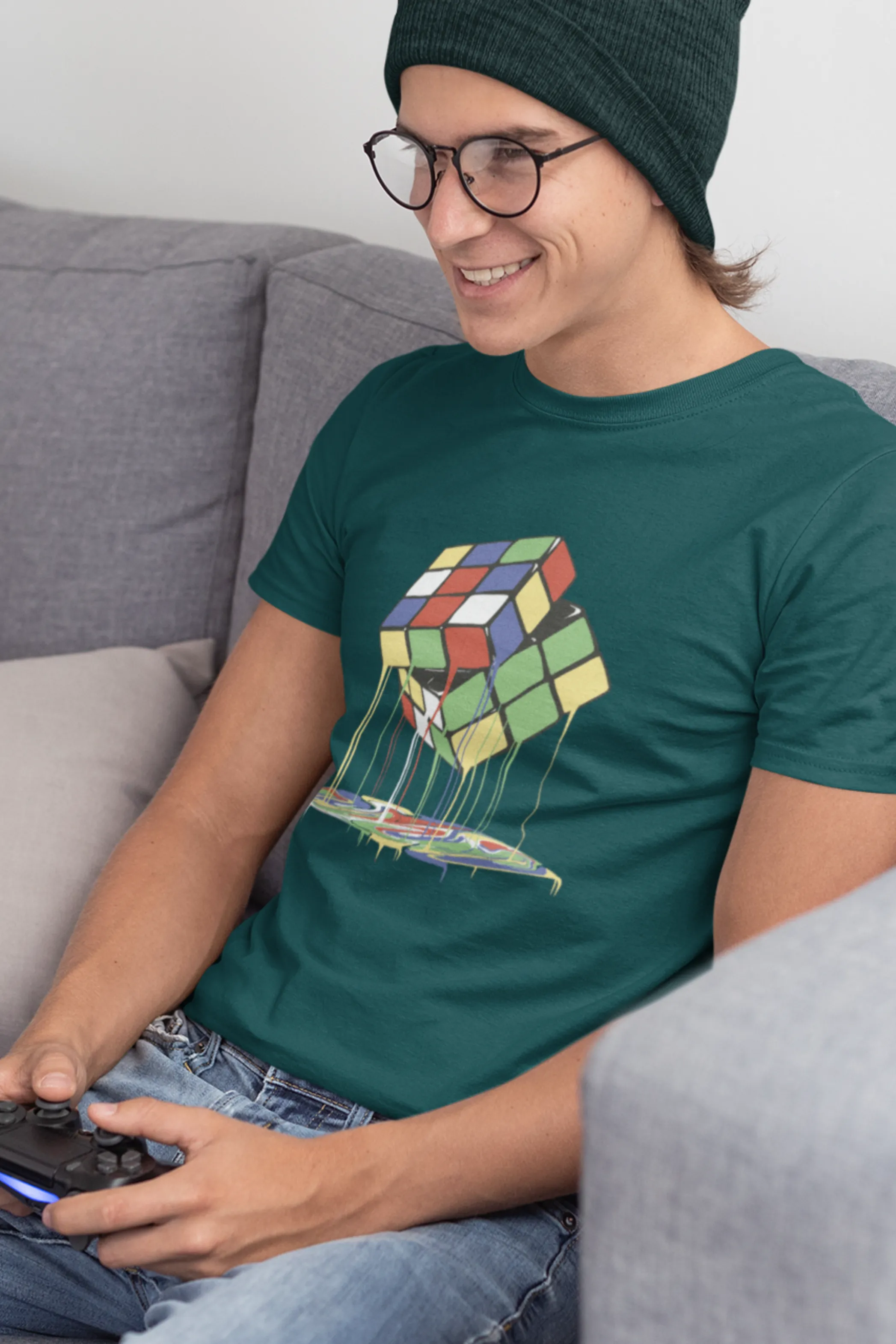 Magic Melts Cube Printed T-shirt for men