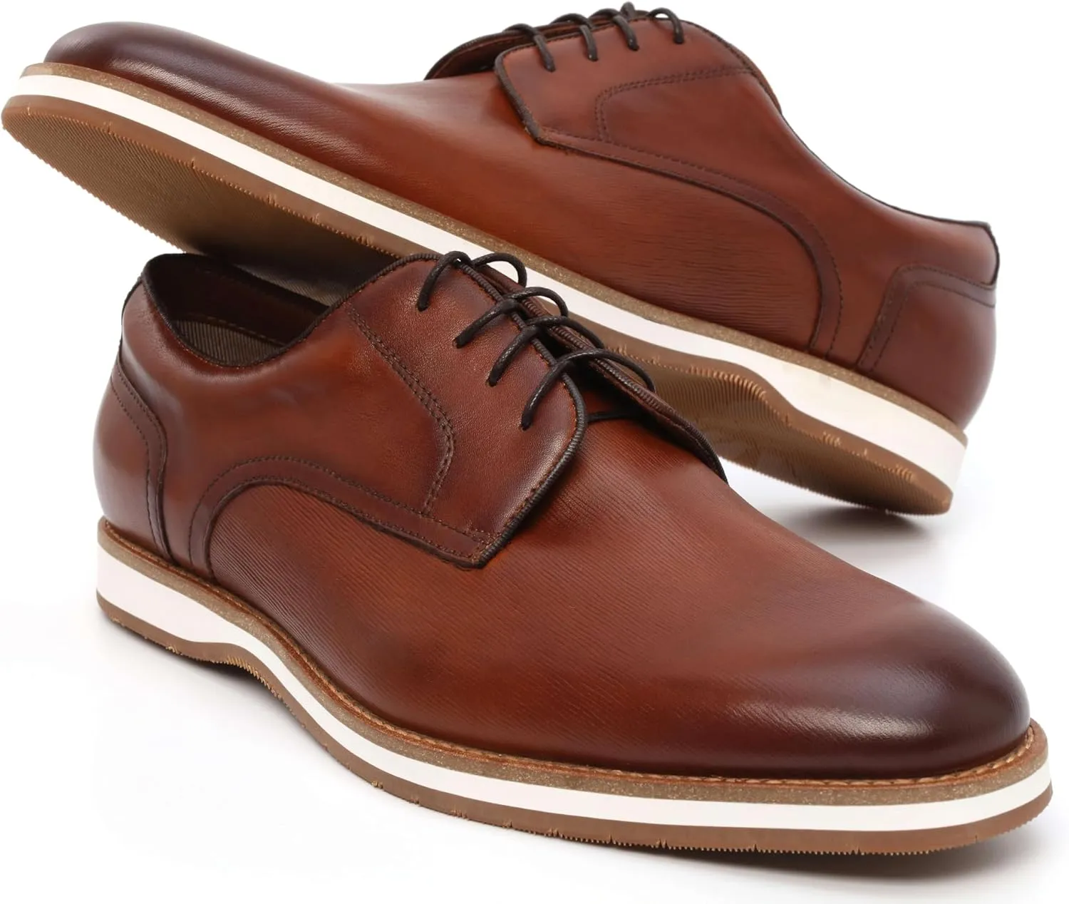 Men's Business Casual Dress Oxfords Shoes Formal Lace-Up Walking Sneakers for Office, Parties, and Daily Wear