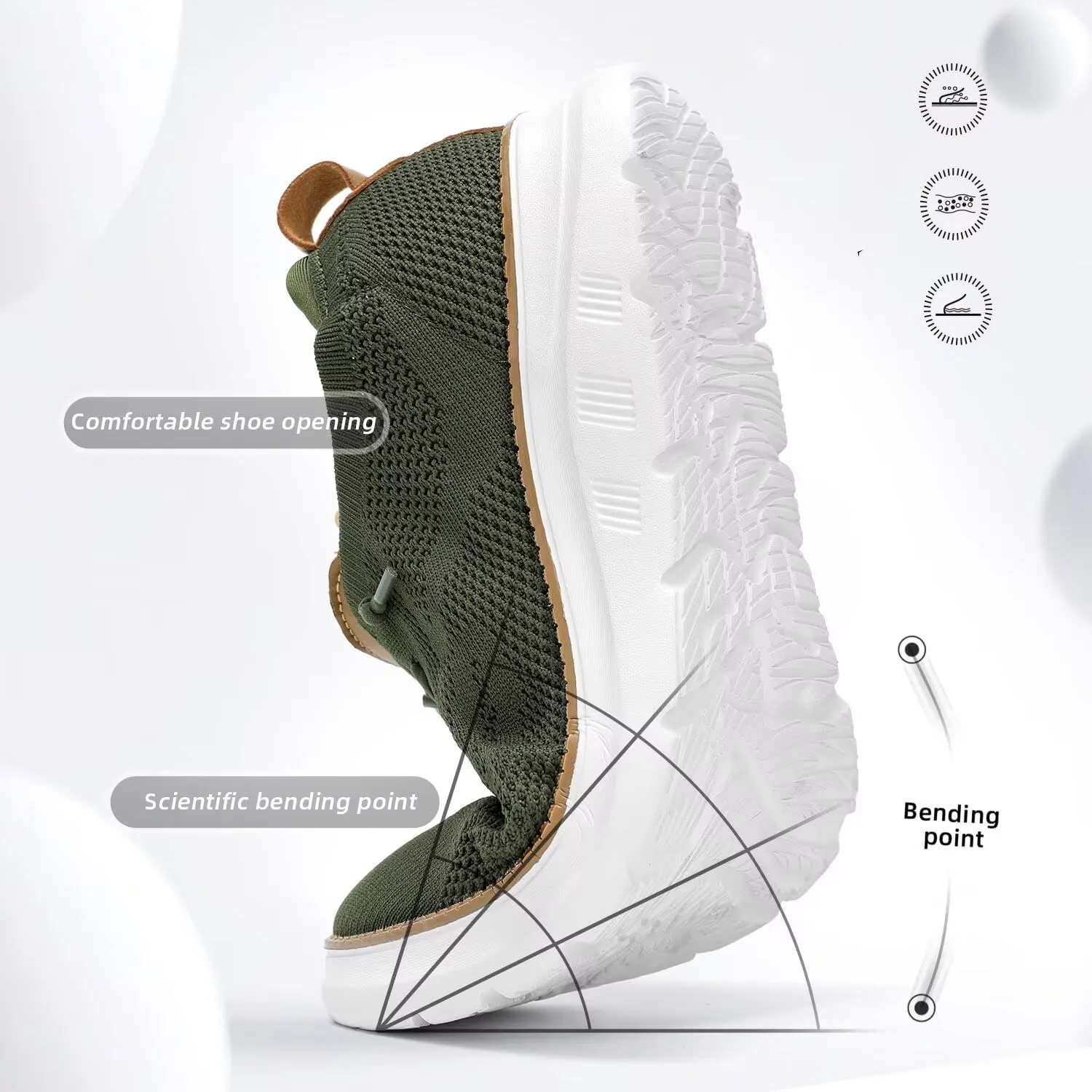 Mens Casual Dress Oxfords Shoes Fashion Mesh Business Walking Work Slip on Sneakers Comfortable Lightweight Soft Sole
