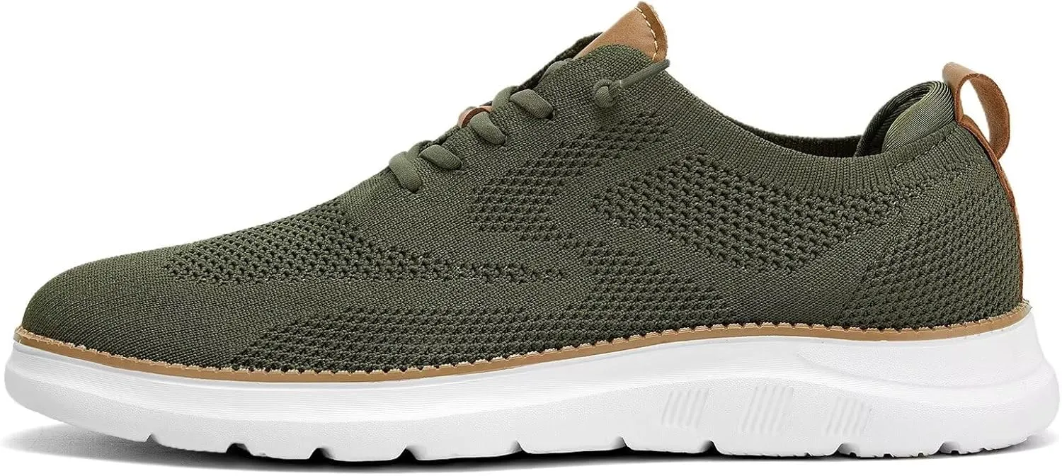 Mens Casual Dress Oxfords Shoes Fashion Mesh Business Walking Work Slip on Sneakers Comfortable Lightweight Soft Sole
