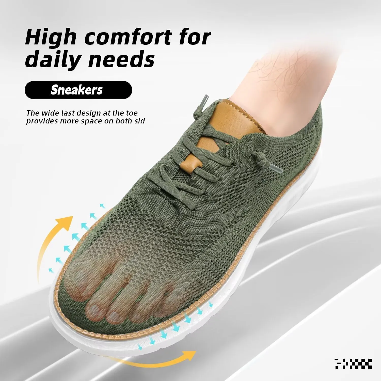 Mens Casual Dress Oxfords Shoes Fashion Mesh Business Walking Work Slip on Sneakers Comfortable Lightweight Soft Sole