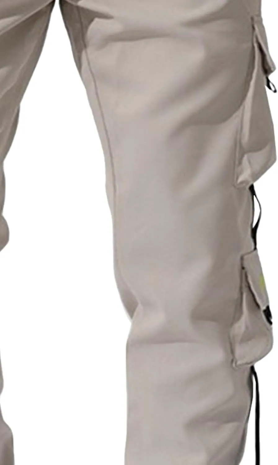 Men's Drawstring Casual Military Work Pants Comfort Tapered Cargo Outdoor Pants Comfort Regular Fit Trousers