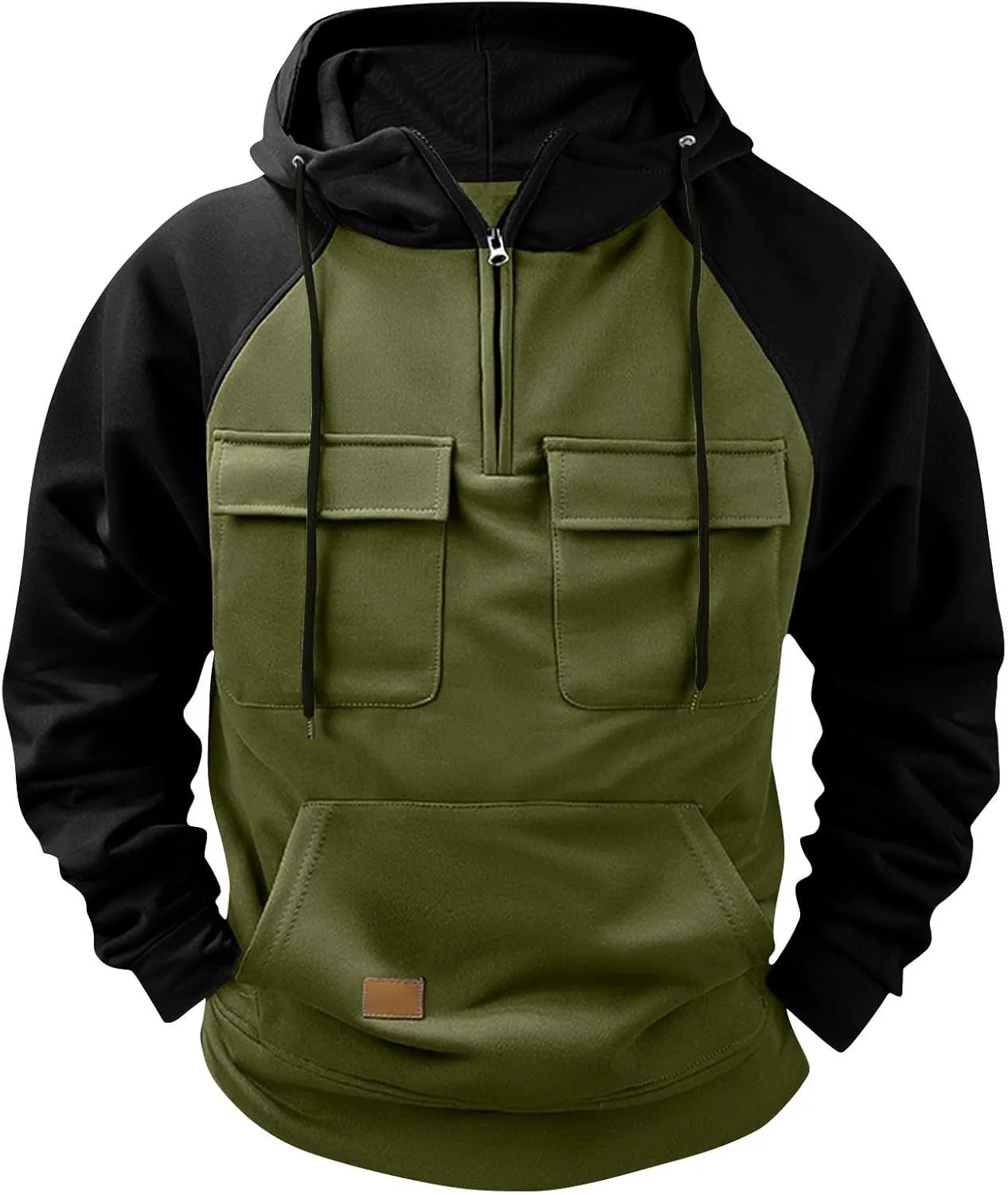Men's Hoodies with Quarter Zip Pullover, Stylish and Comfortable Zipper Hoodie for Outdoor Activities