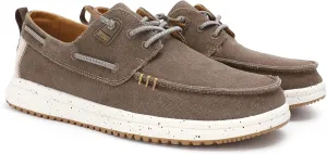 PITAS Byron Mens Boat Shoes | Lightweight Slip-On Loafers | Ultra-Comfortable Casual Shoes for Men | Taupe