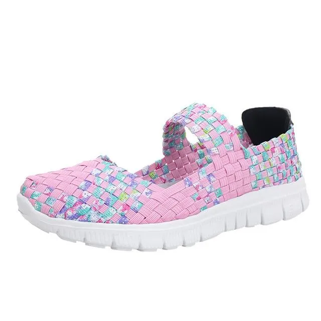 "Breathable, Lightweight, Casual, Slip-on, Travel Shoes for women. Girls' Soft Sneakers, Flat Shoes Suitable for Summer, Autumn, Spring and Winter."