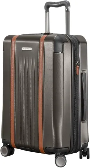 Ricardo Beverly Hills Montecito 2.0 Hardside with Dual Spinning Wheels, Expandable with Comfort Grip for Easy Packing and Moving, Men and Women, Graphite, Carry-On 21-Inch