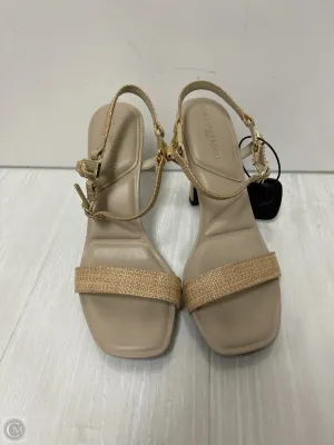 Sandals Heels Block By Karl Lagerfeld In Cream, Size: 9