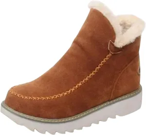 SBGMoSJ Winter Waterproof Boots for Woman Womens Boots Winter Slip on Winter Boots Womens Heel Womens Tennis Shoes for Snow Walking Botas Contra El Agua Para Mujer Con Tela Adentro
