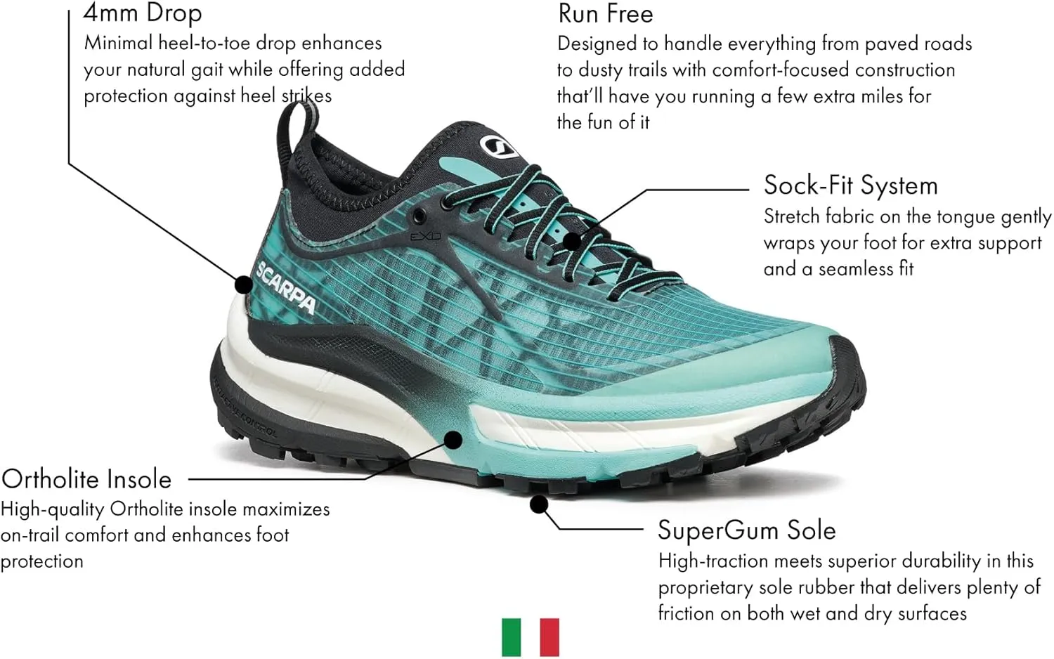 SCARPA Women's Golden Gate ATR Trail Shoes for Hiking and Trail Running