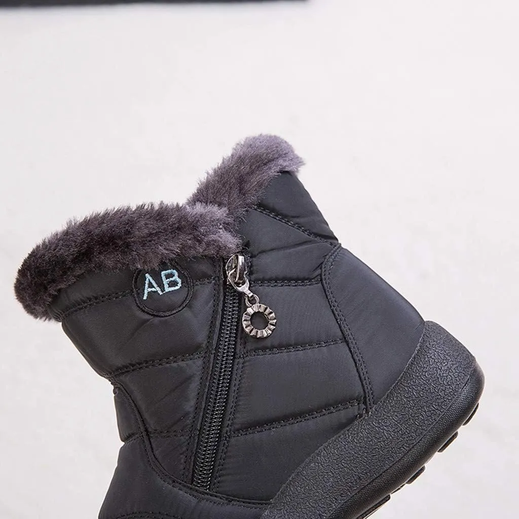Short Winter Boots for Women Puffer Snow Boots for Women Size 9 Winter Boots Women Size 8 Womens Ankle Boots Low Heel Waterproof Winter Boot for Women Lightweight
