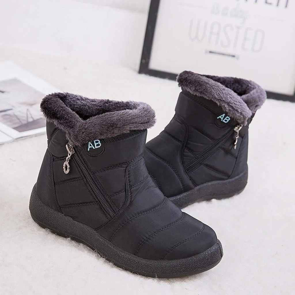 Short Winter Boots for Women Puffer Snow Boots for Women Size 9 Winter Boots Women Size 8 Womens Ankle Boots Low Heel Waterproof Winter Boot for Women Lightweight