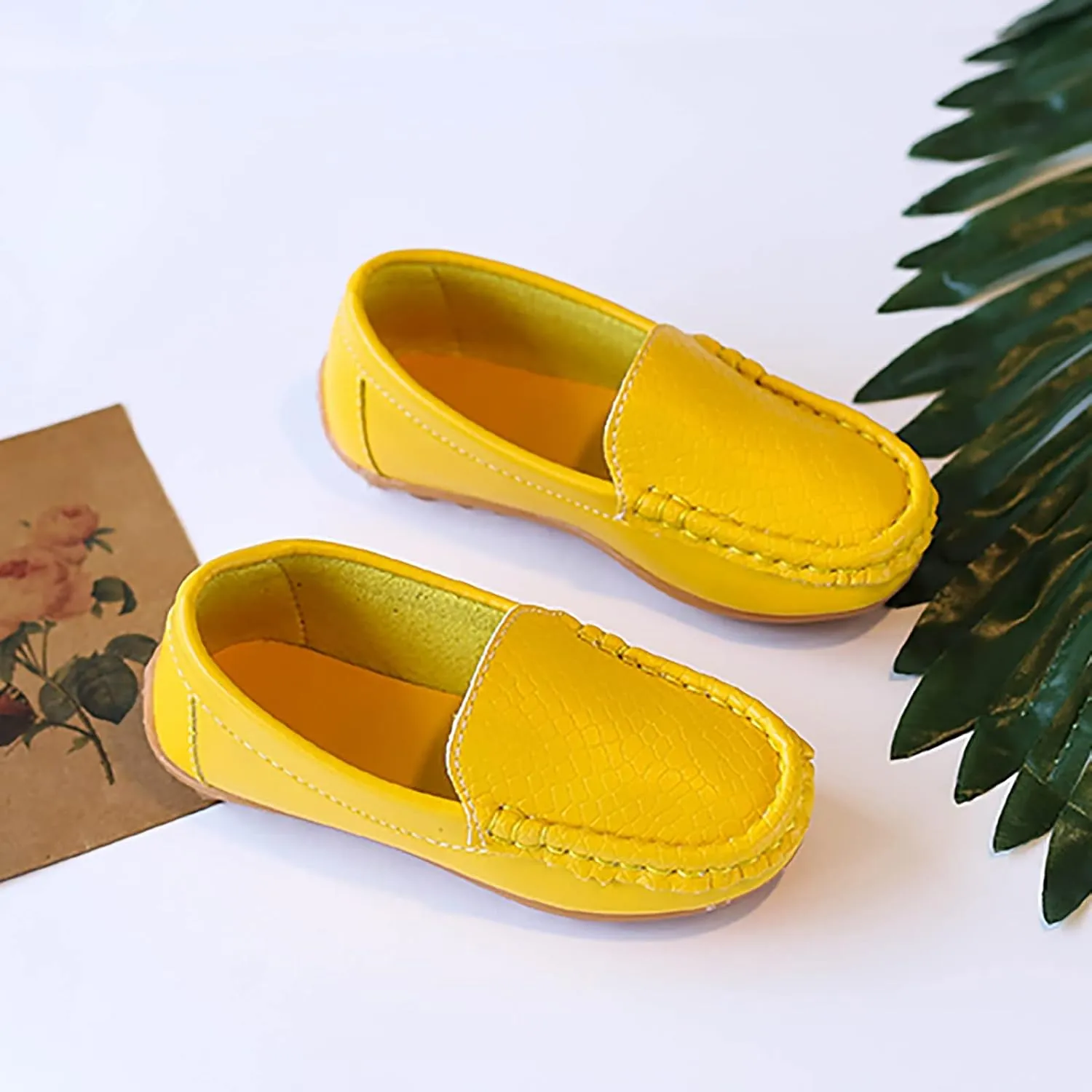 Size 5 Shoes for Girls Toddler Little Kid Boys Girls Soft Slip On Loafers Dress Flat Shoes Size 12 Boys Shoes