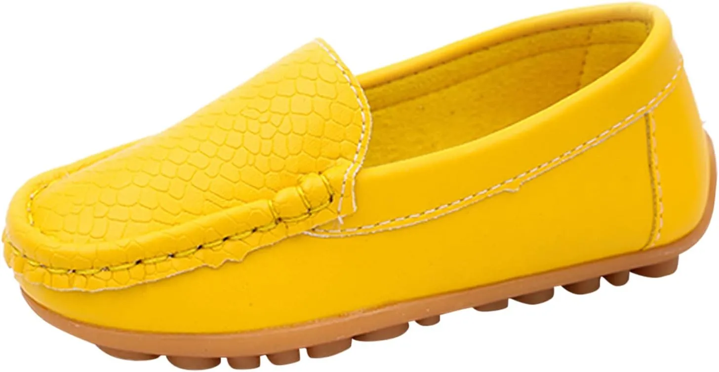 Size 5 Shoes for Girls Toddler Little Kid Boys Girls Soft Slip On Loafers Dress Flat Shoes Size 12 Boys Shoes