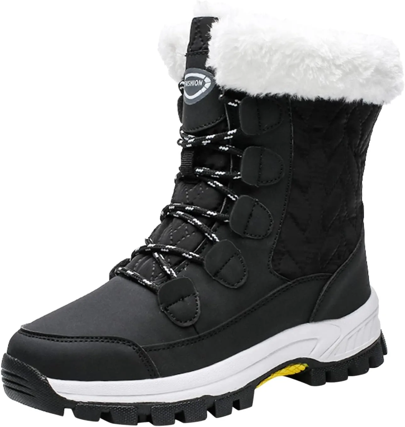 Snow Boots for Women Knee High Non Slip Winter Snow Boots for Women Size 12 Womens Winter Boots Waterproof Slip on Winter Boot Women Tall Winter Boots for Women with Heel