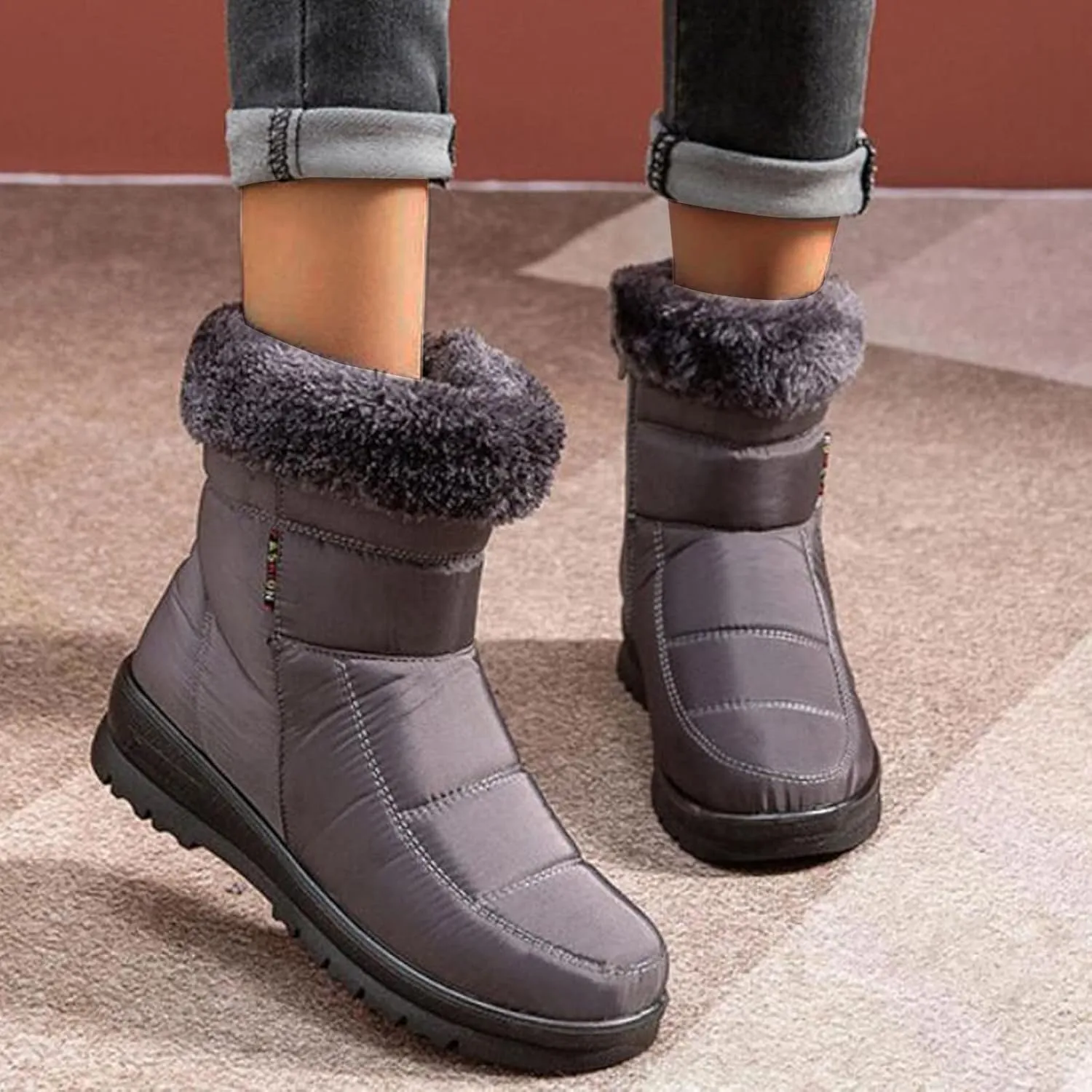 Snow Boots for Women Knee High Non Slip Womens Winter Boots Waterproof Insulated Wide Women Winter Snow Boots Women Winter Boots Knee High Botas Para Mujer De Invierno Largas