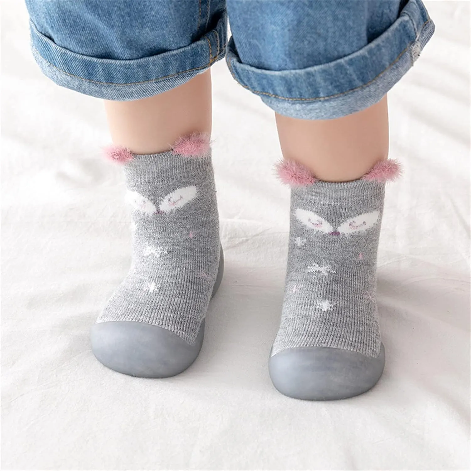 Sock Shoes Toddler,Infant Boys Girls Animal Prints Cartoon Socks Shoes Mesh The Floor Socks Non Slip Prewalker Shoes