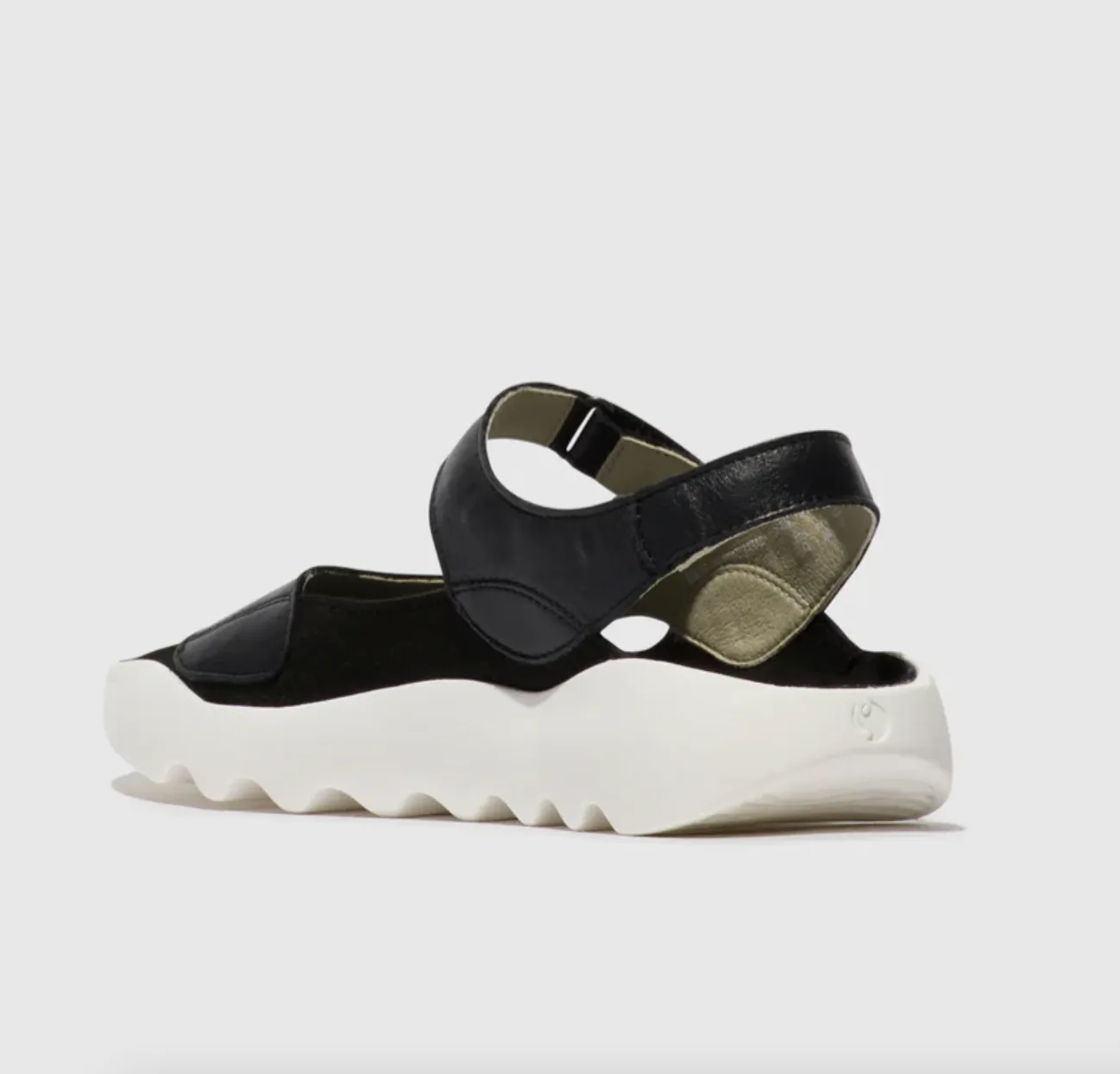 Softinos "Weal" Black - Leather Sandal