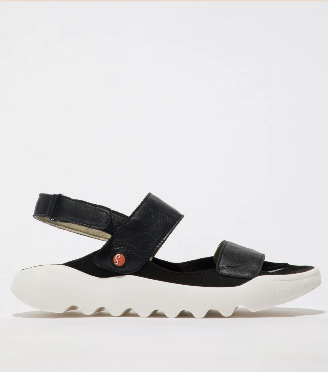 Softinos "Weal" Black - Leather Sandal