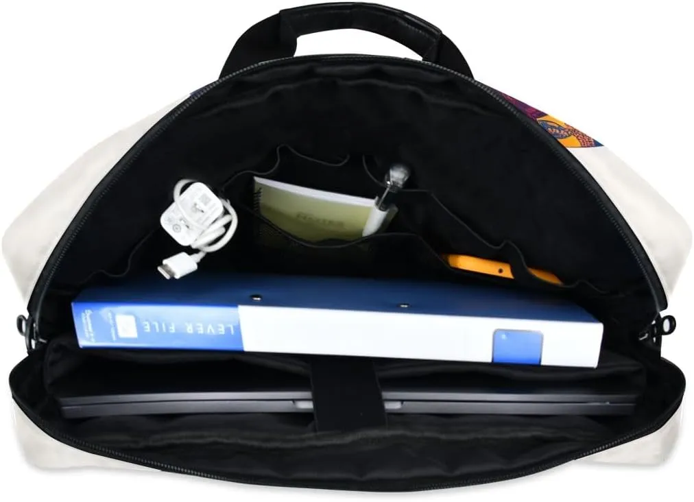 Sugar Skull Wearing Floral Hat Laptop Bag 15.6 Inch Laptop Case Slim Computer Bag Briefcase Work Travel