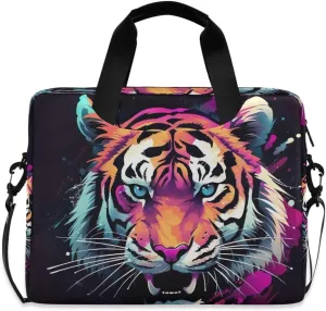 Sugar Skull Wearing Floral Hat Laptop Bag 15.6 Inch Laptop Case Slim Computer Bag Briefcase Work Travel