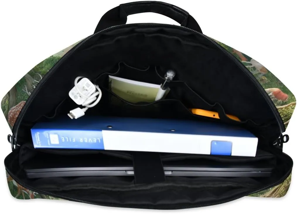 Sugar Skull Wearing Floral Hat Laptop Bag 15.6 Inch Laptop Case Slim Computer Bag Briefcase Work Travel