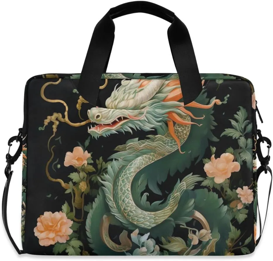 Sugar Skull Wearing Floral Hat Laptop Bag 15.6 Inch Laptop Case Slim Computer Bag Briefcase Work Travel
