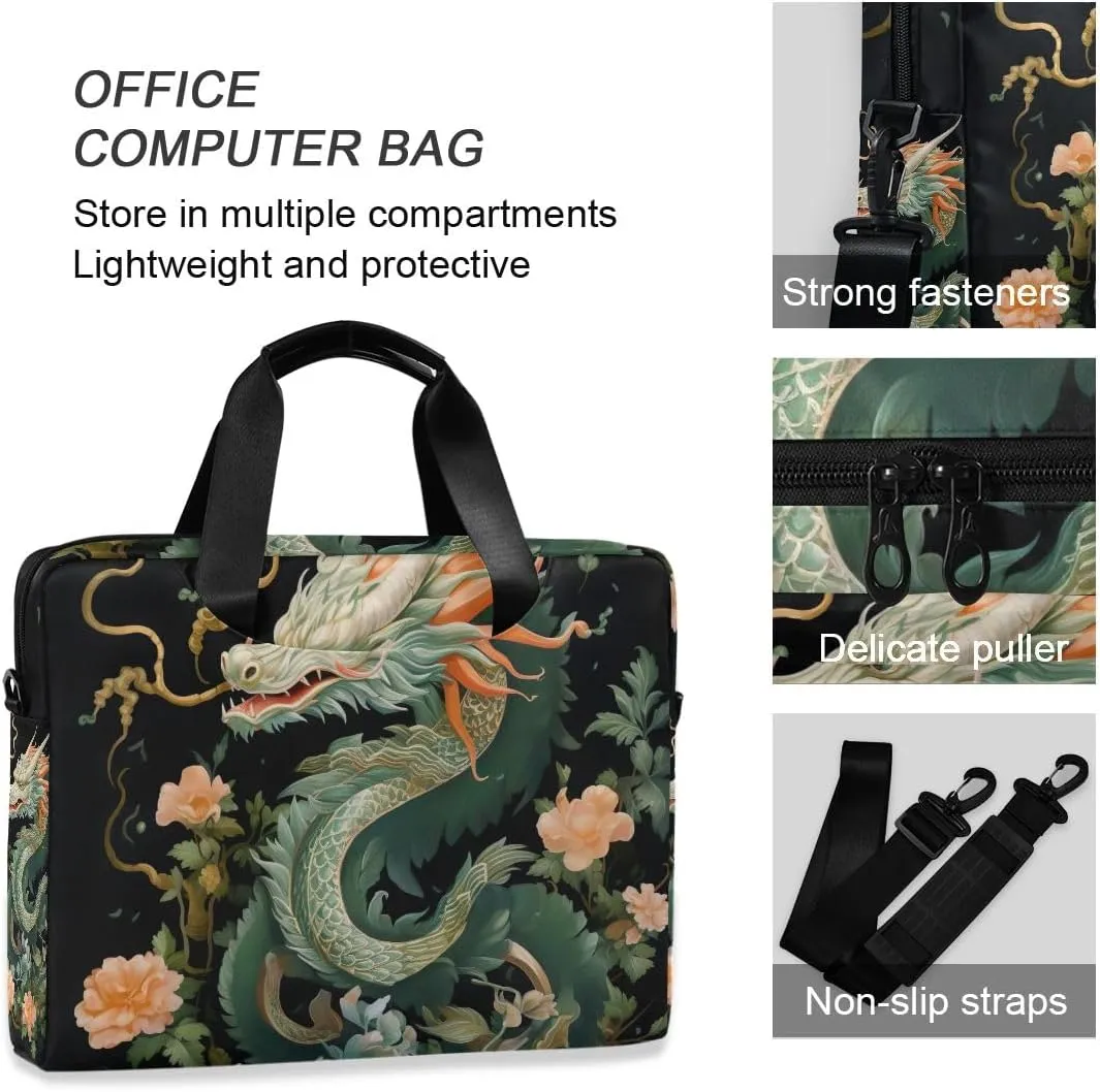 Sugar Skull Wearing Floral Hat Laptop Bag 15.6 Inch Laptop Case Slim Computer Bag Briefcase Work Travel
